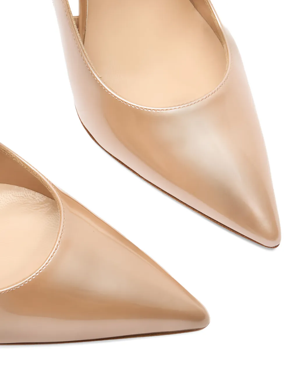 Casadei Julia Samurai pumps met puntige neus Beige