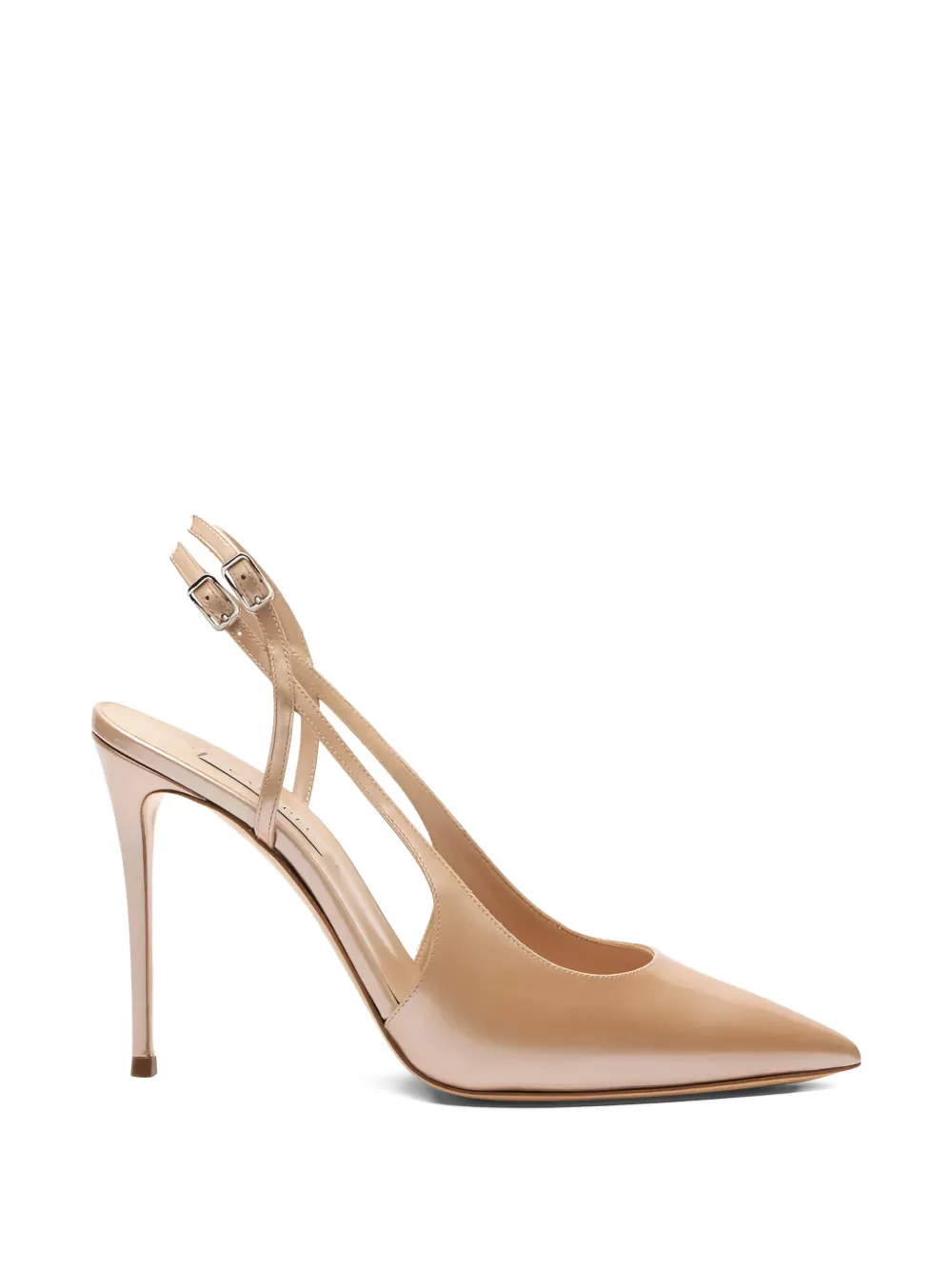 Casadei Julia Samurai pumps met puntige neus Beige