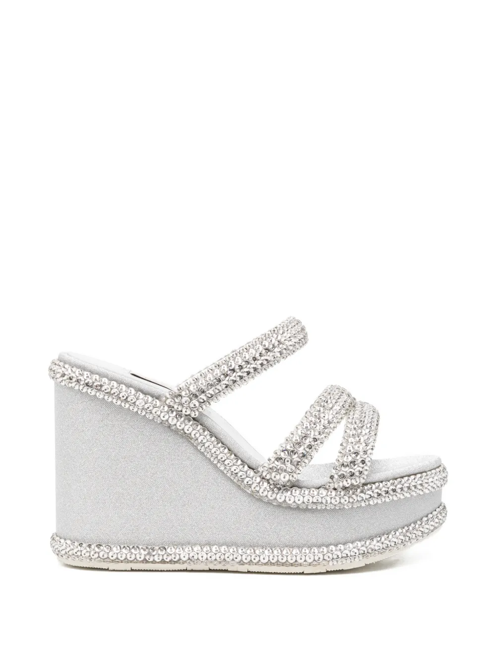 Casadei Sirio crystal-embellished sandals - Argento