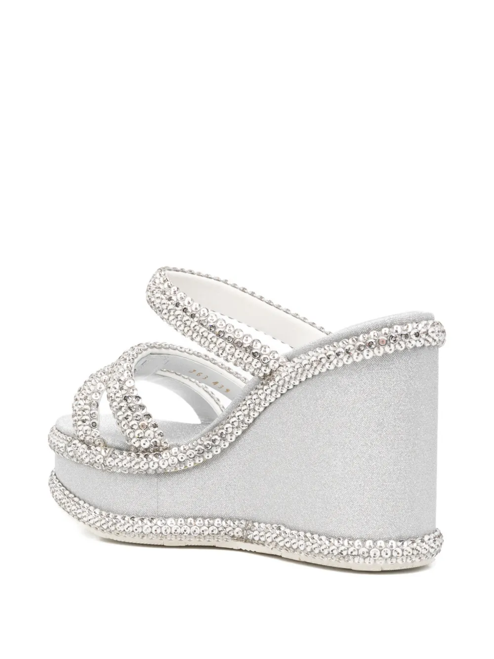 Casadei Sirio crystal-embellished sandals Zilver