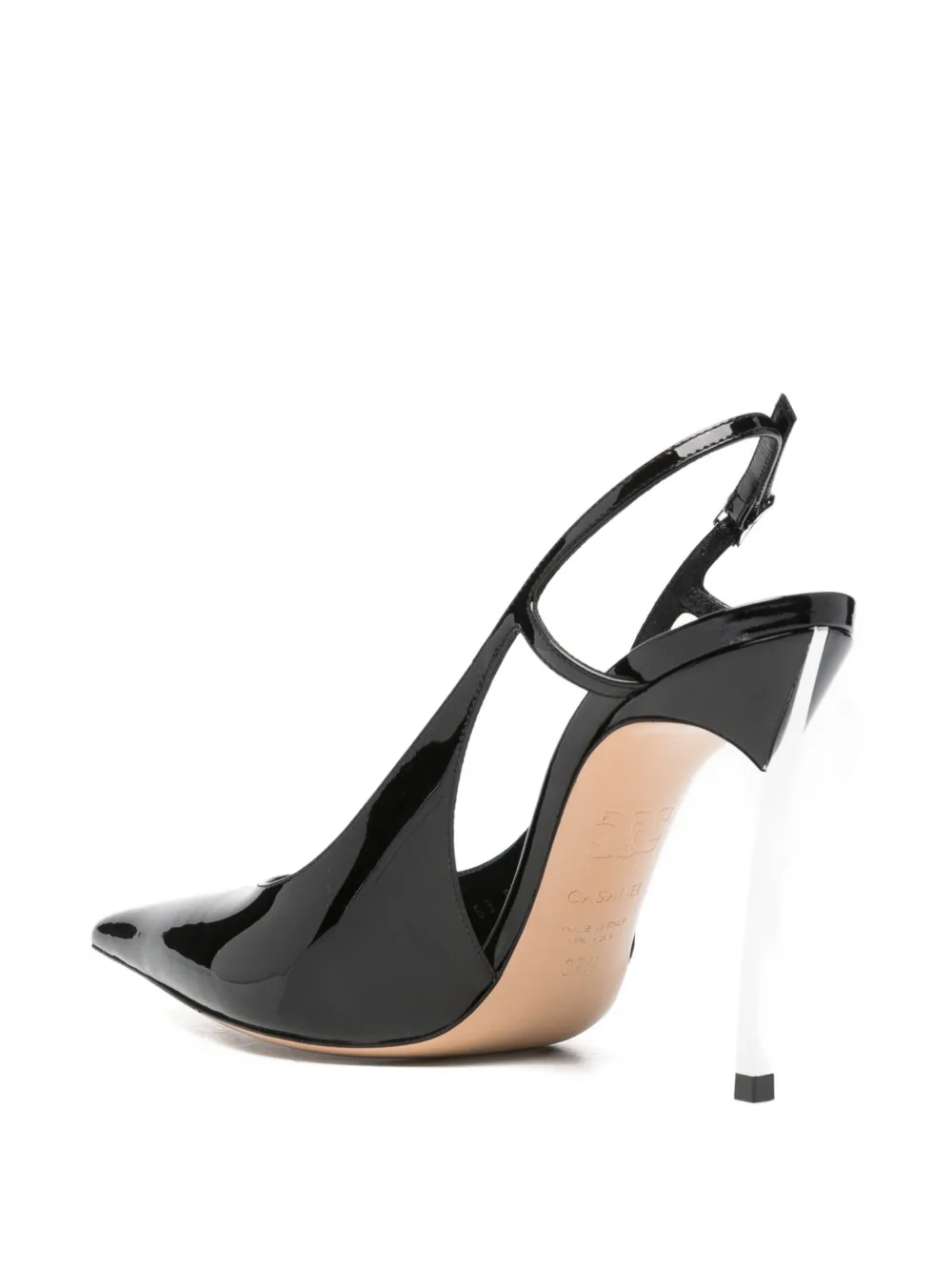 Casadei Tiffany Blade slingback sandals Zwart