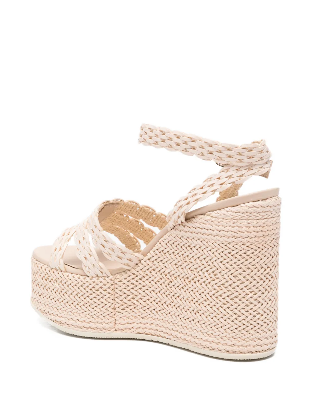 Casadei woven wedge espadrilles Beige