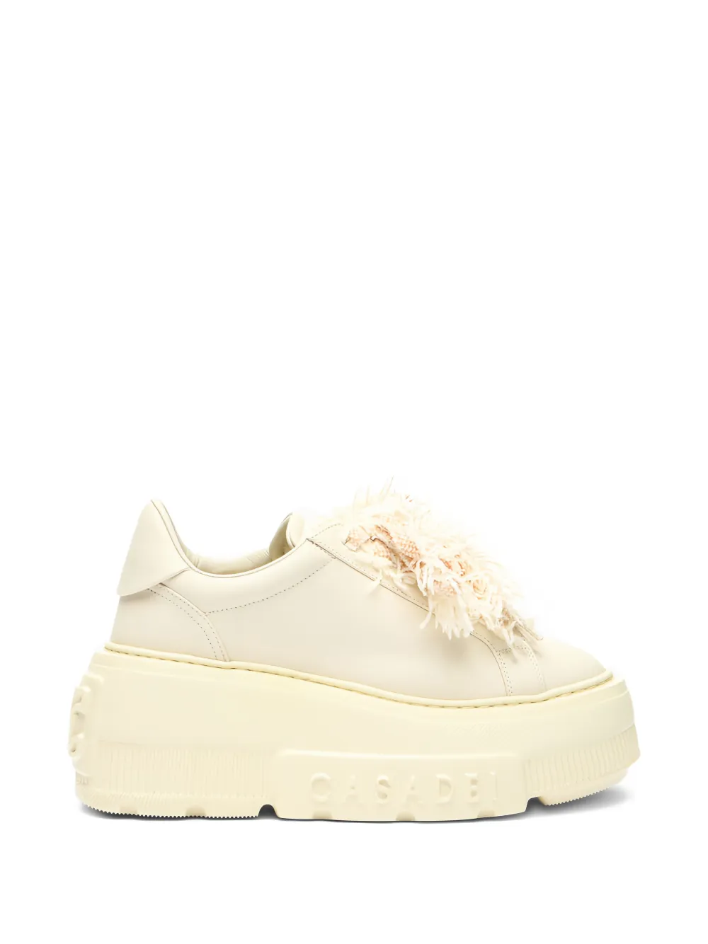 Casadei Nexus sneakers met plateauzool Beige