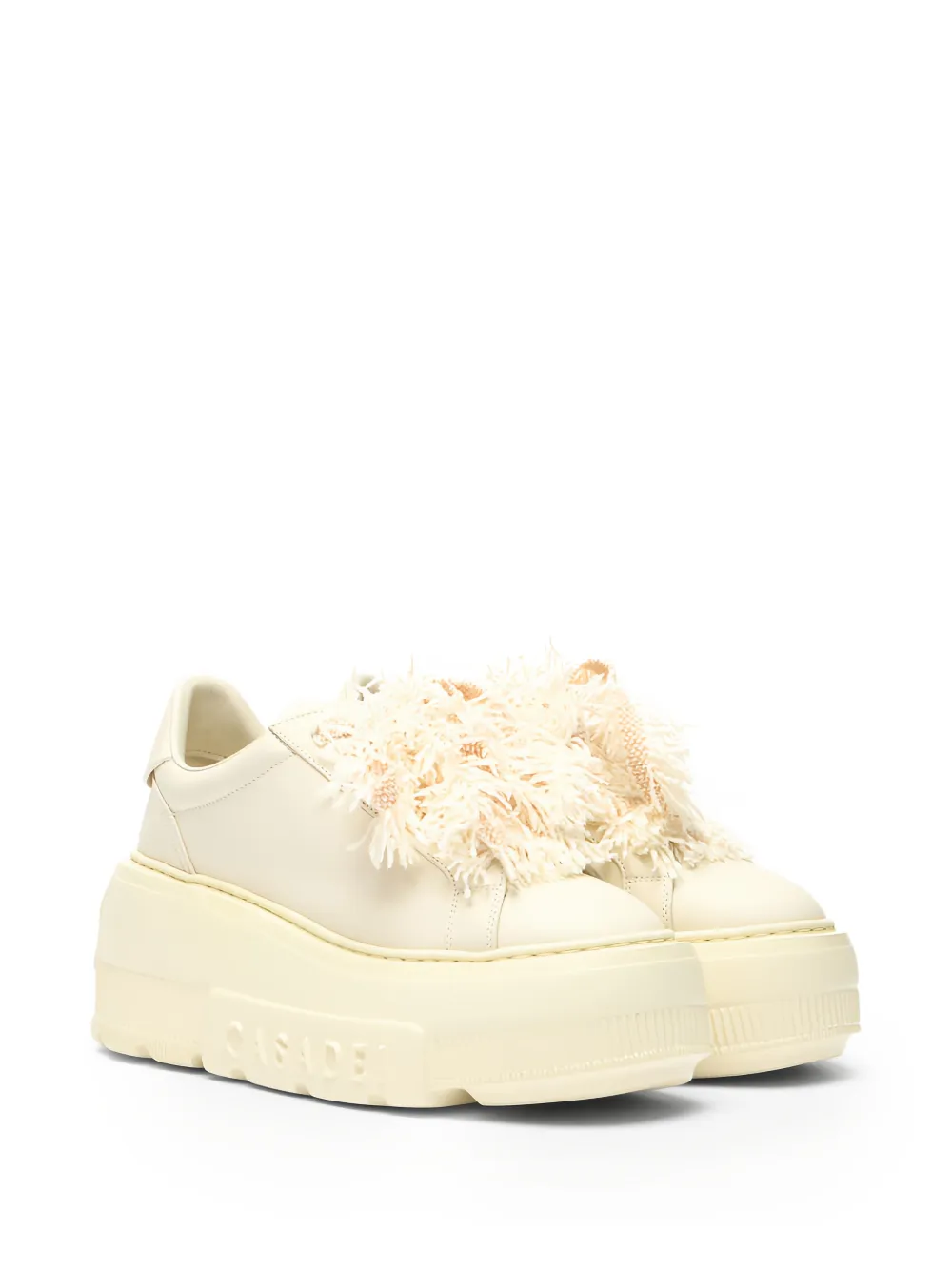 Casadei Nexus sneakers met plateauzool Beige