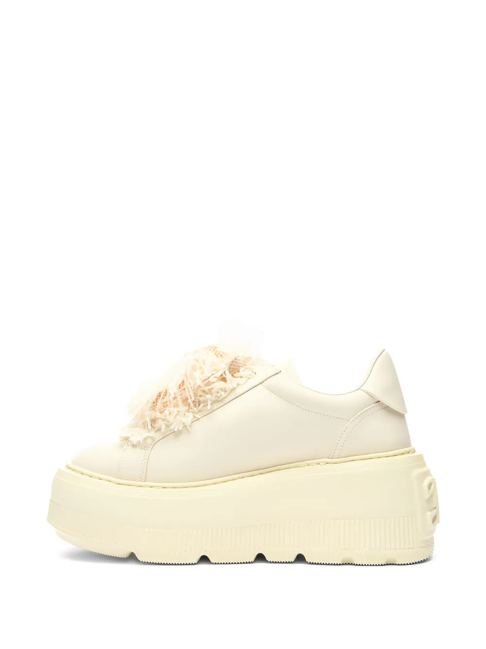 Casadei Nexus sneakers met plateauzool Beige