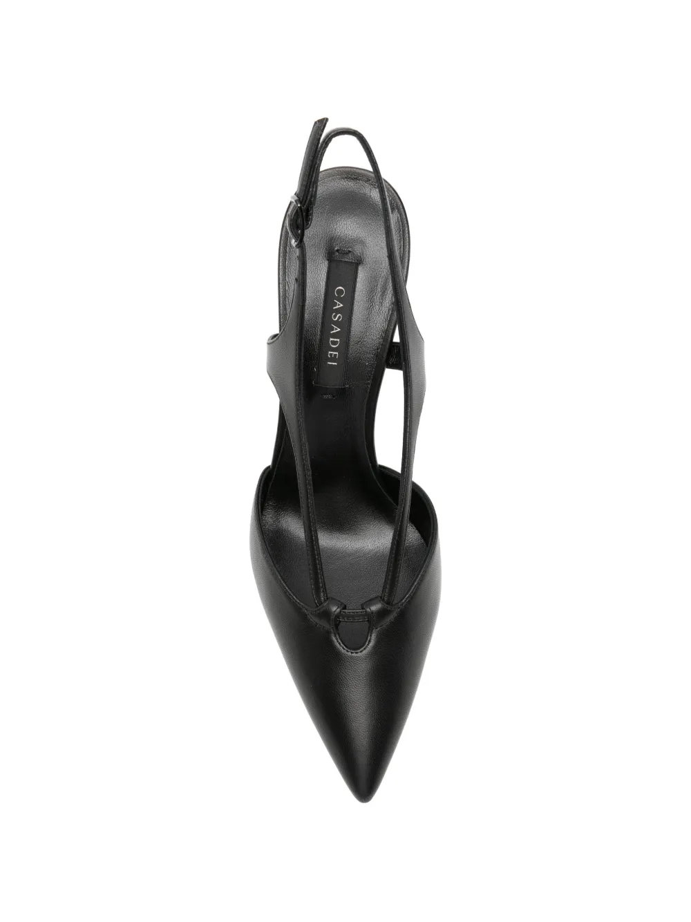 Casadei leather slingback pumps Zwart