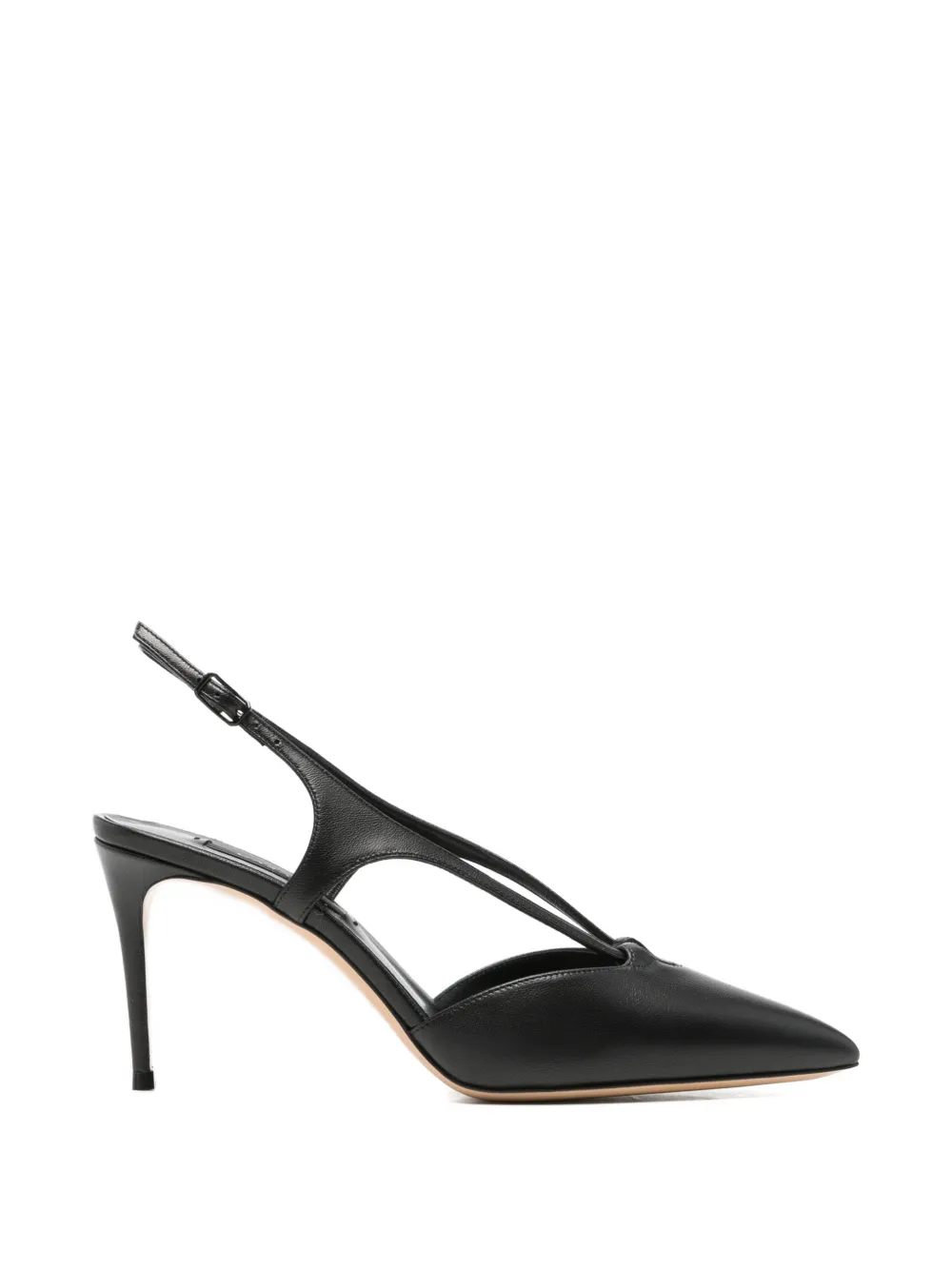 Casadei leather slingback pumps Zwart