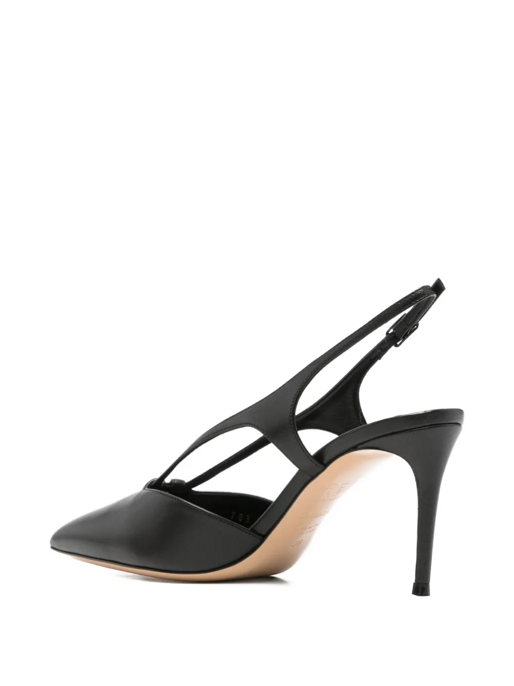 Casadei leather slingback pumps Zwart