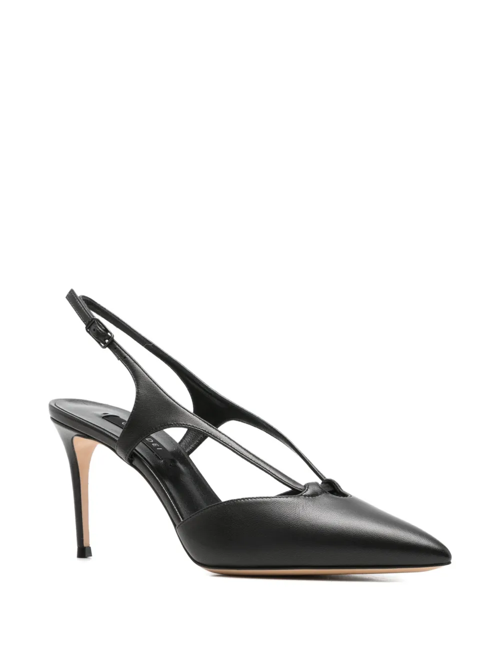 Casadei leather slingback pumps Zwart