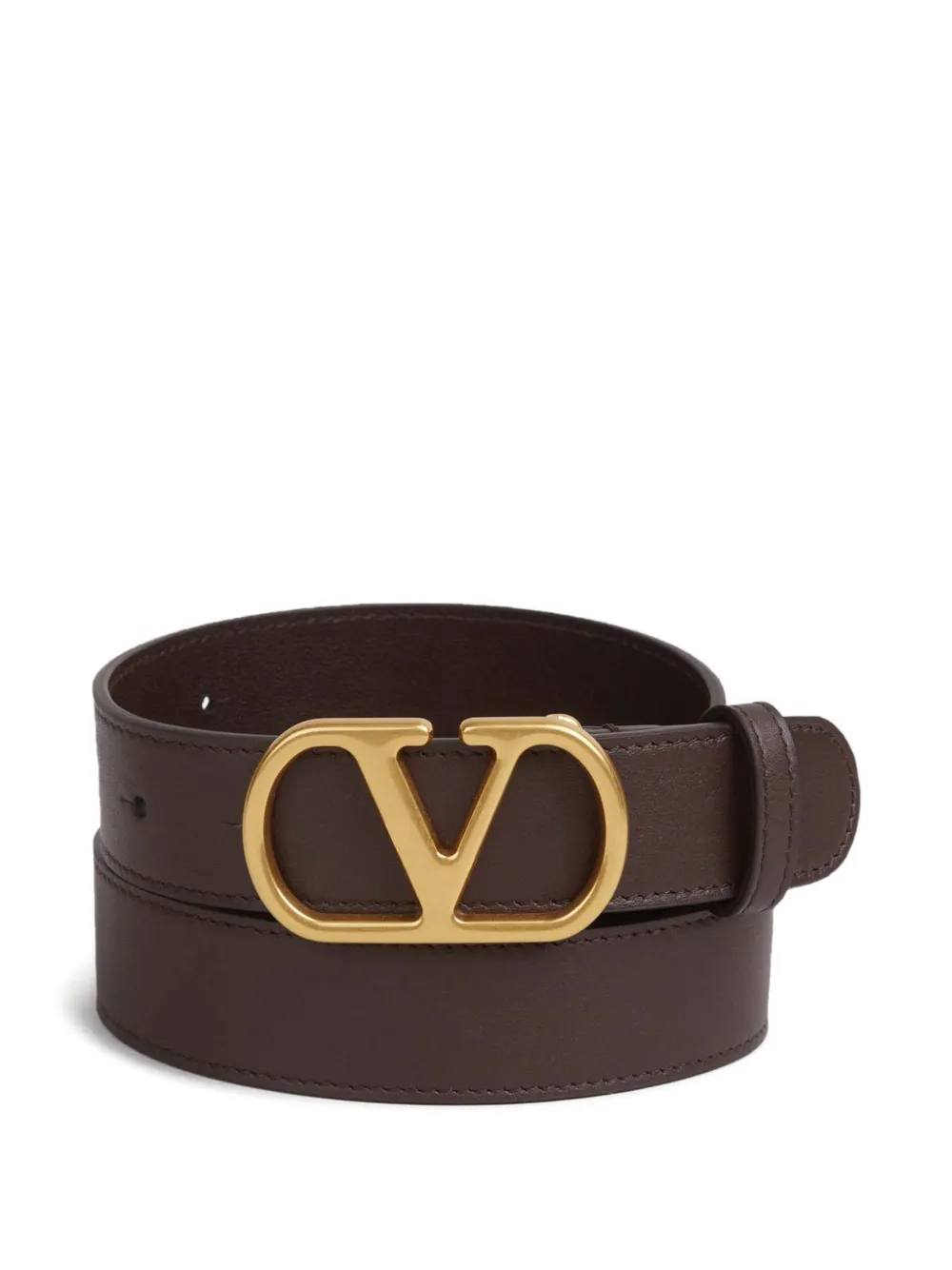 Valentino Garavani logo-detail belt - Marrone