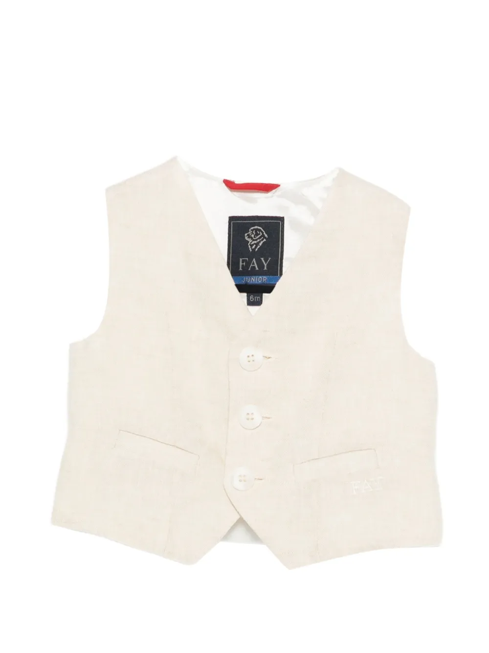 Fay Kids buttoned vest - Toni neutri