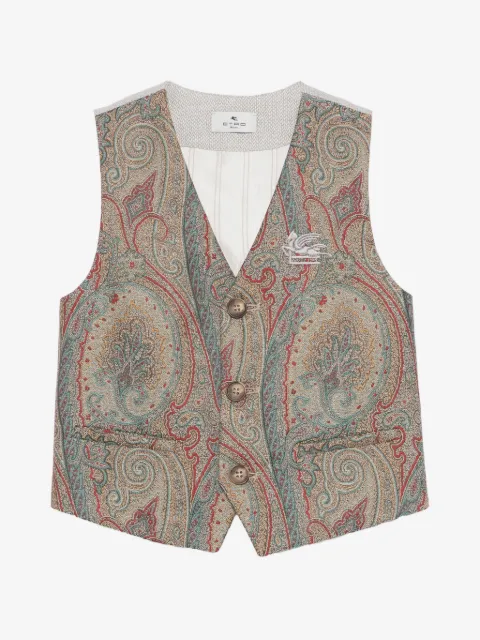 ETRO KIDS Gilet con stampa paisley