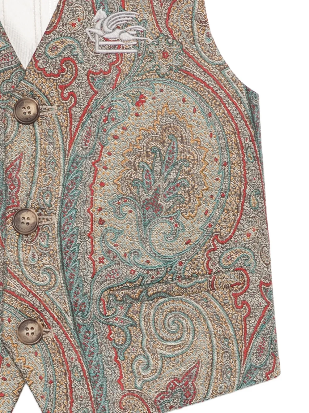 ETRO ペイズリー柄ベスト ETRO KIDS ペイズリーベスト | ニュートラル | FARFETCH JP