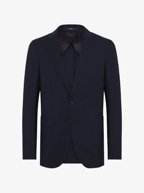 Boggi Milano plain wool blazer