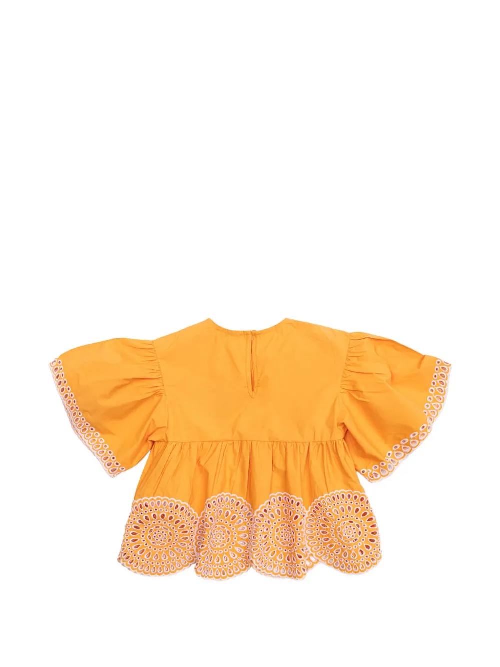 Stella McCartney Kids Shirt met borduurwerk Oranje