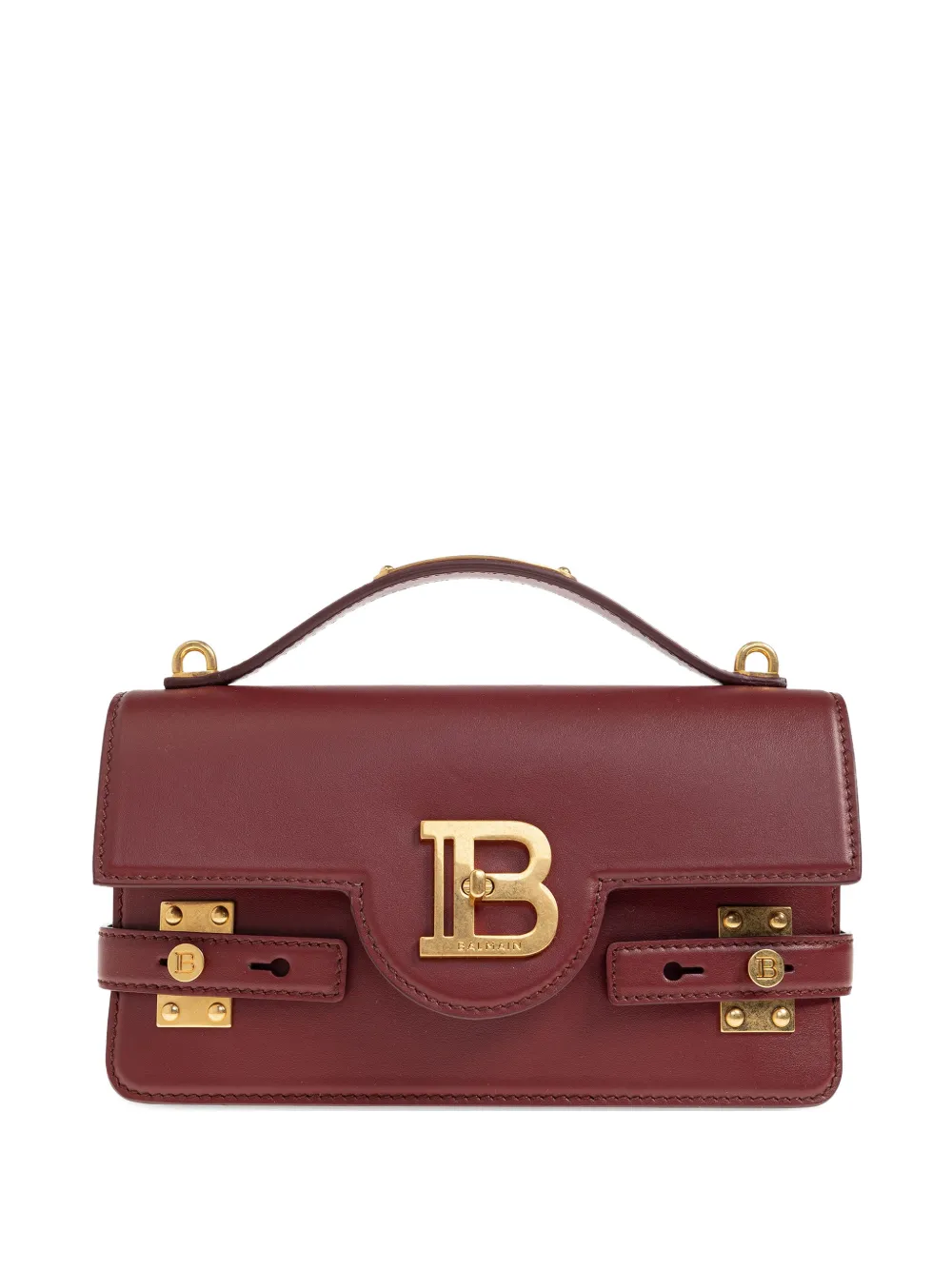 Balmain 24 B-Buzz logo-detail shoulder bag - Marrone