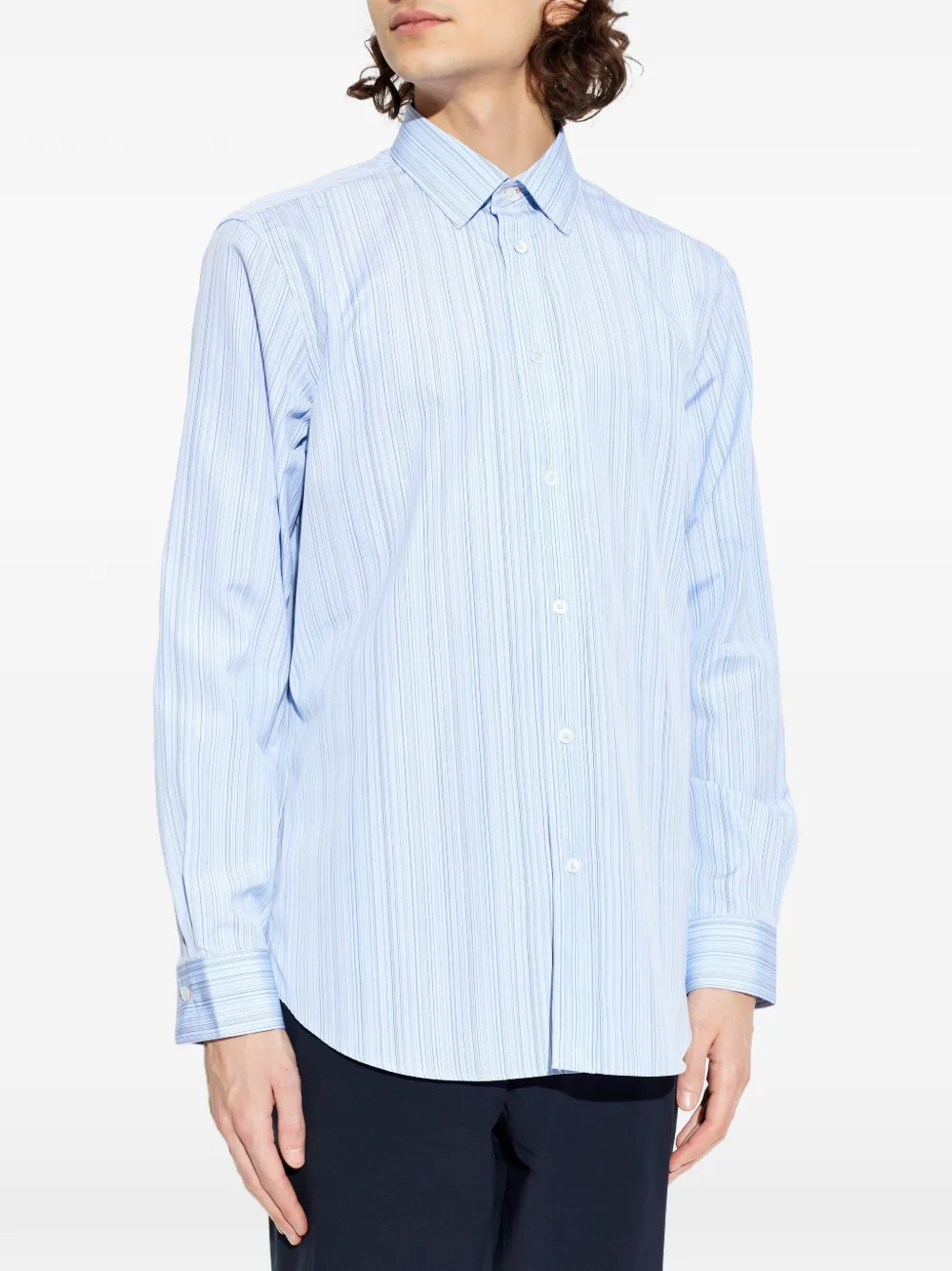 Paul Smith Gestreept overhemd Blauw