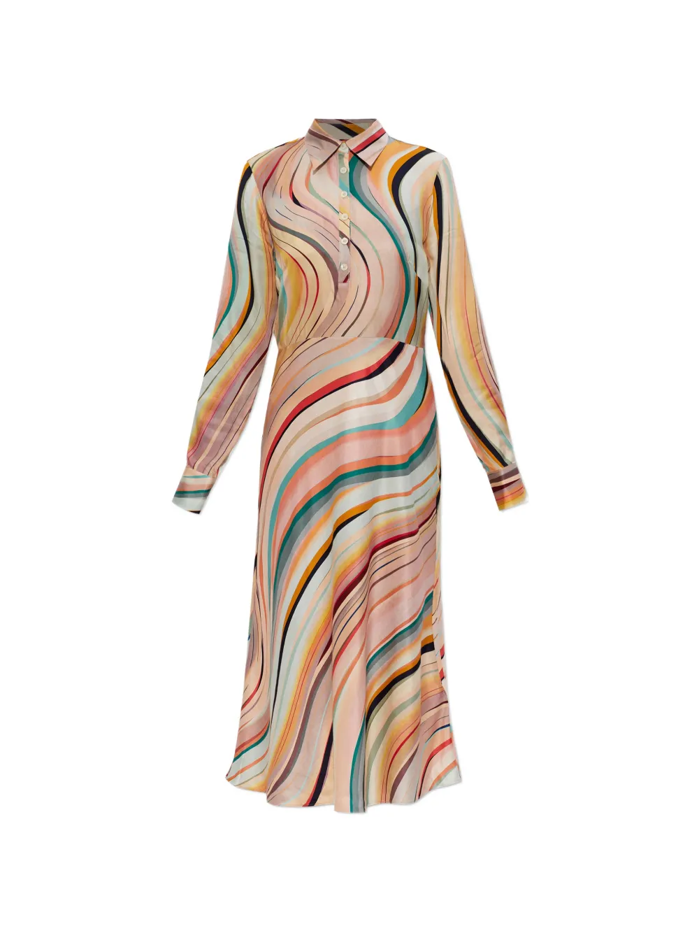 PS Paul Smith long-sleeve midi dress - Toni neutri