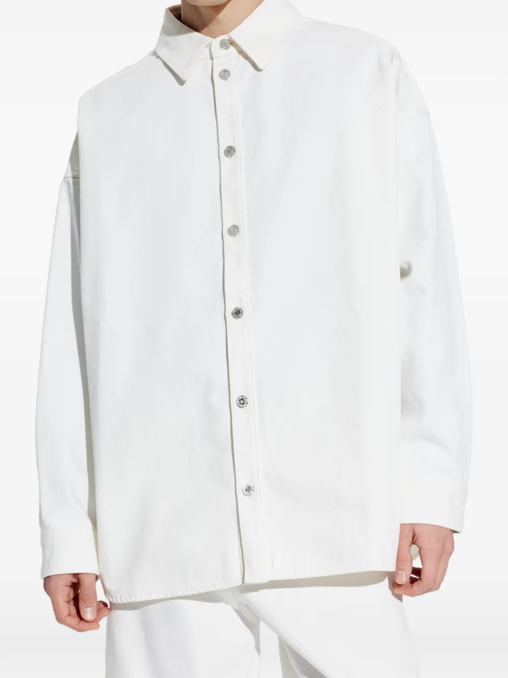 Balmain Linnen overhemd Wit