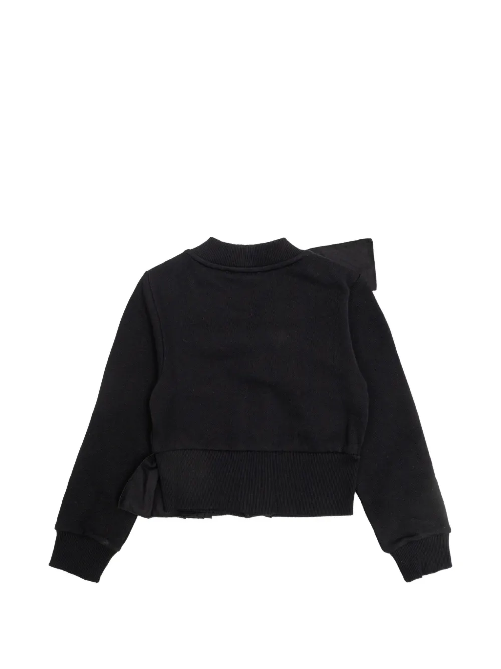 Balmain Kids Vest met geribbelde afwerking Zwart