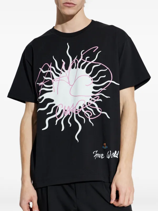 Vivienne westwoodグラフィックプリントTシャツ Vivienne Westwood プリント Tシャツ | ブラック | FARFETCH JP