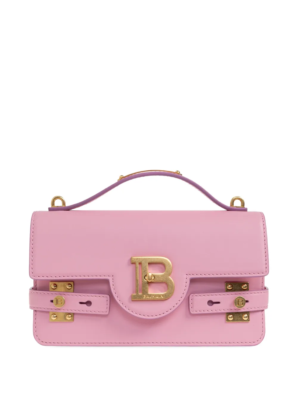 Balmain 24 B-Buzz logo-detail hardware cross body bag - Rosa
