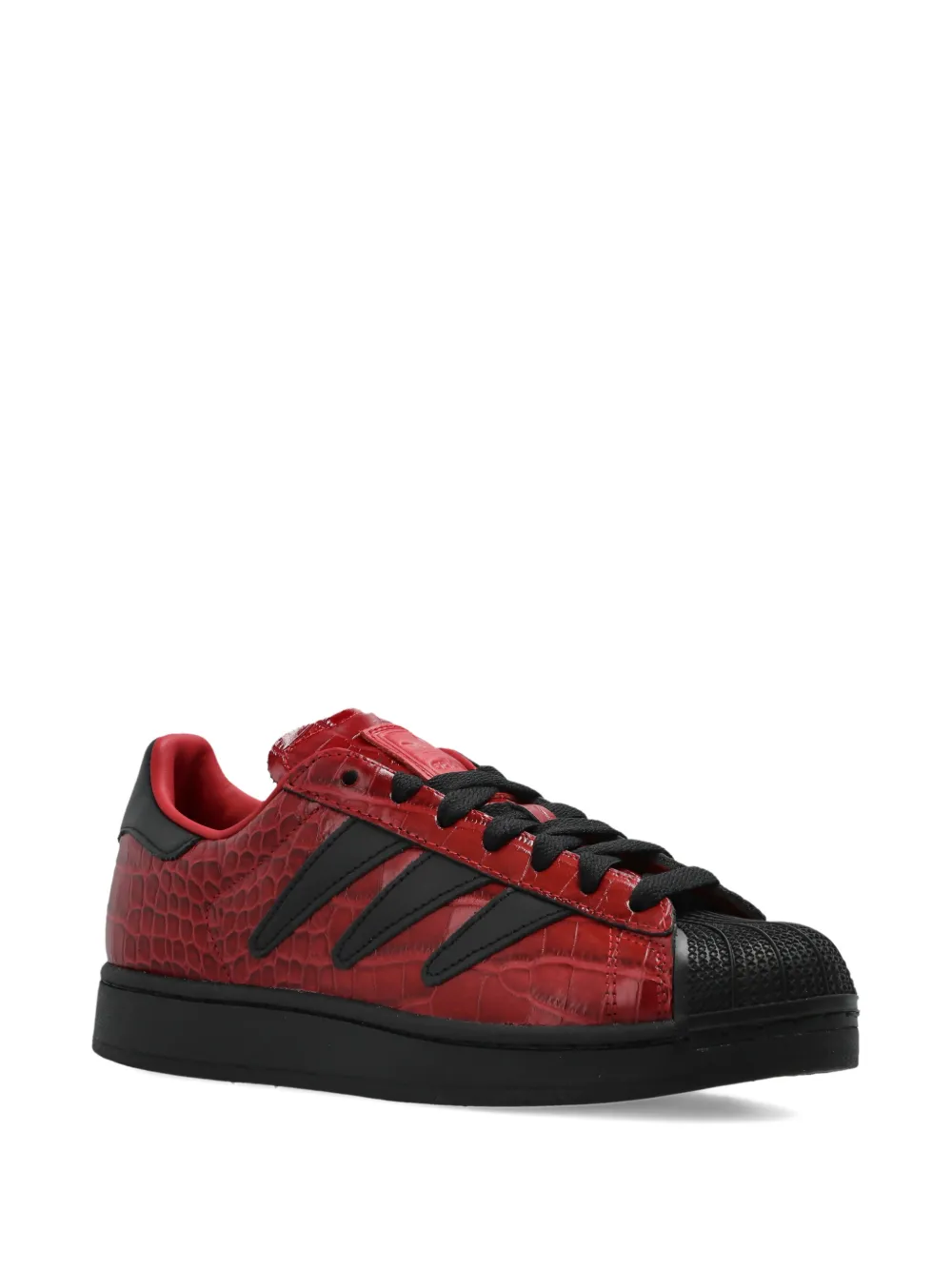 adidas Superstar II sneakers met krokodillen-reliëf Rood