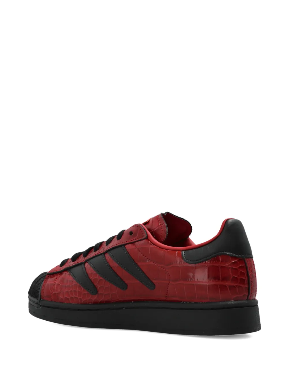 adidas Superstar II sneakers met krokodillen-reliëf Rood