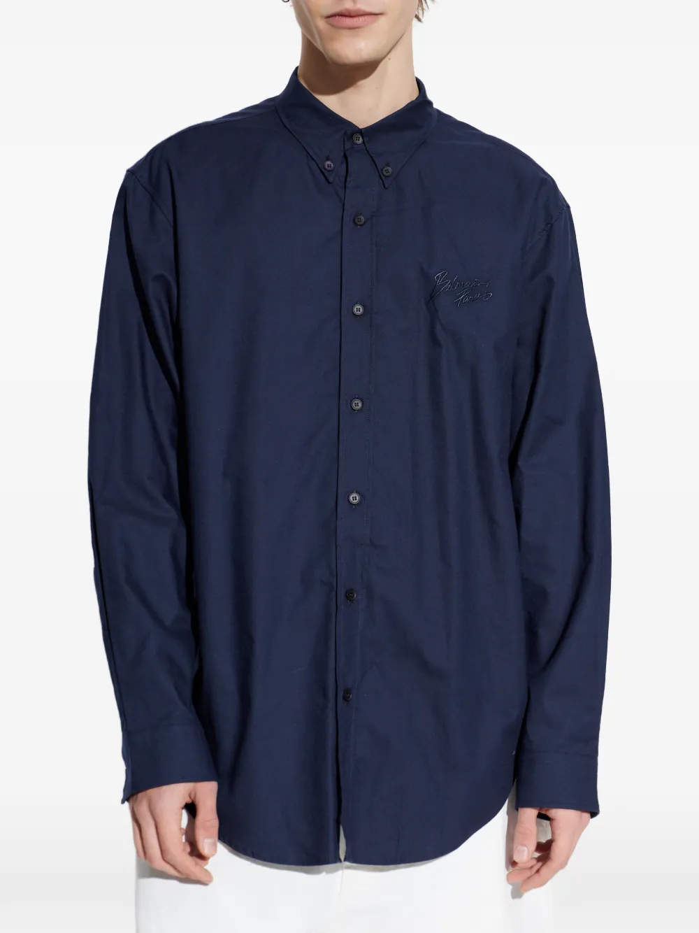 Balmain Overhemd met lange mouwen Blauw
