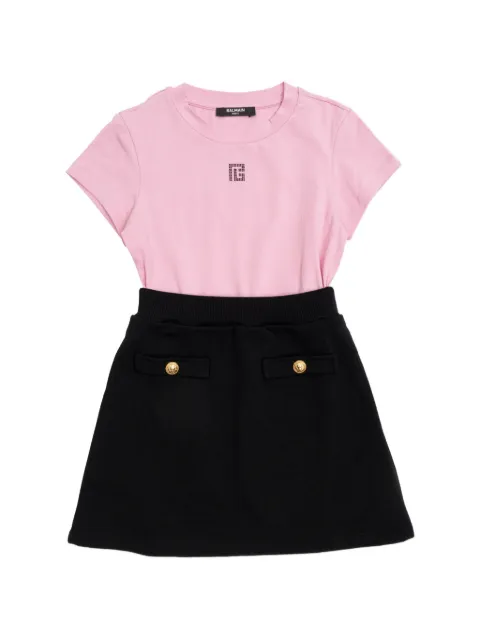 Balmain Kids logo-embellished dress