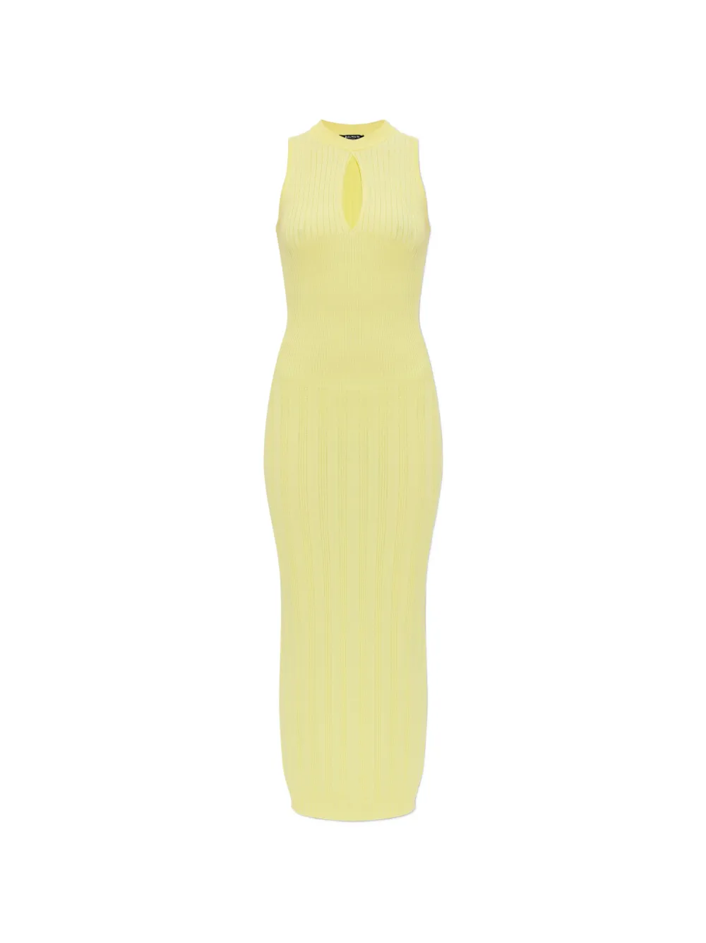Balmain keyhole ribbed dress - Giallo