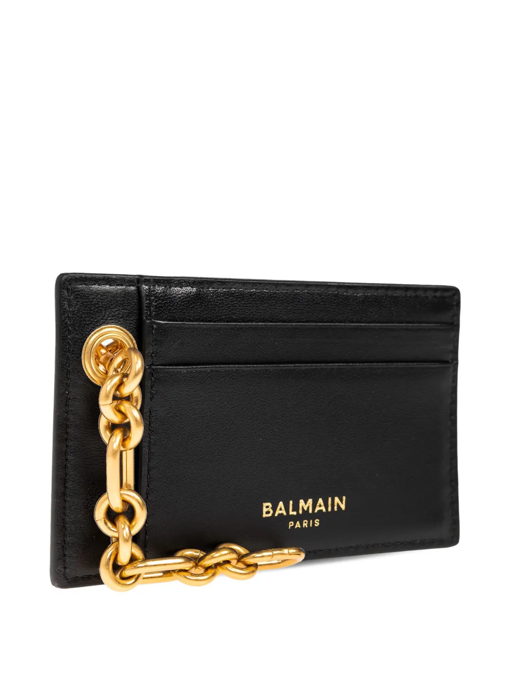  Balmain Chain-detail Card Holder - Black 