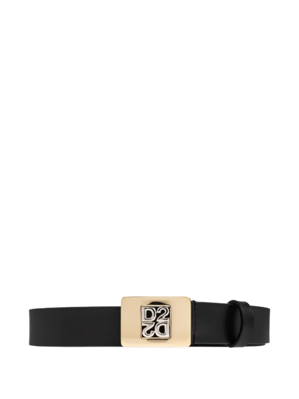 DSQUARED2 ロゴバックル ベルト | ブラック | FARFETCH JP