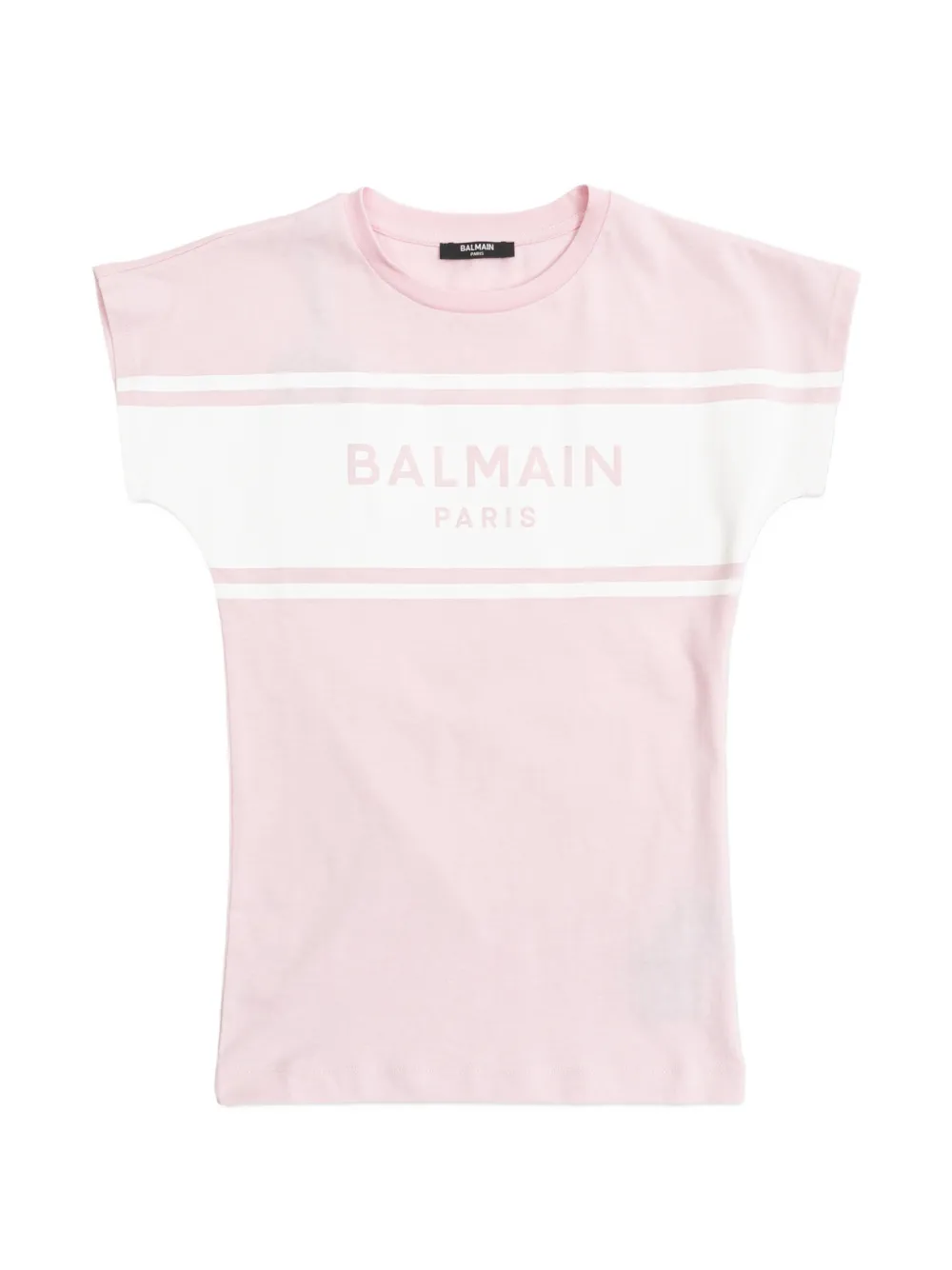 Balmain Kids logo-print dress - Rosa