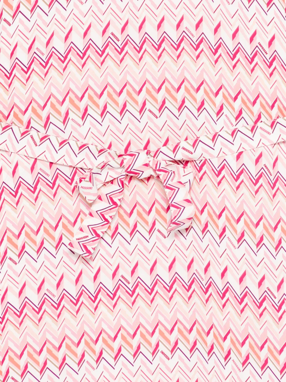 Missoni Kids Jurk met chevron streep Wit
