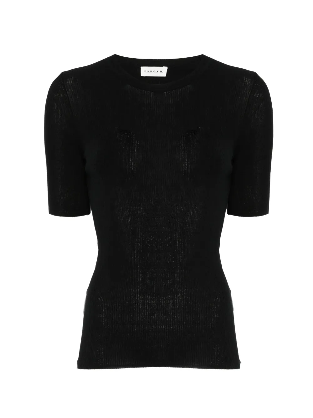 P.A.R.O.S.H. ribbed T-shirt - Nero
