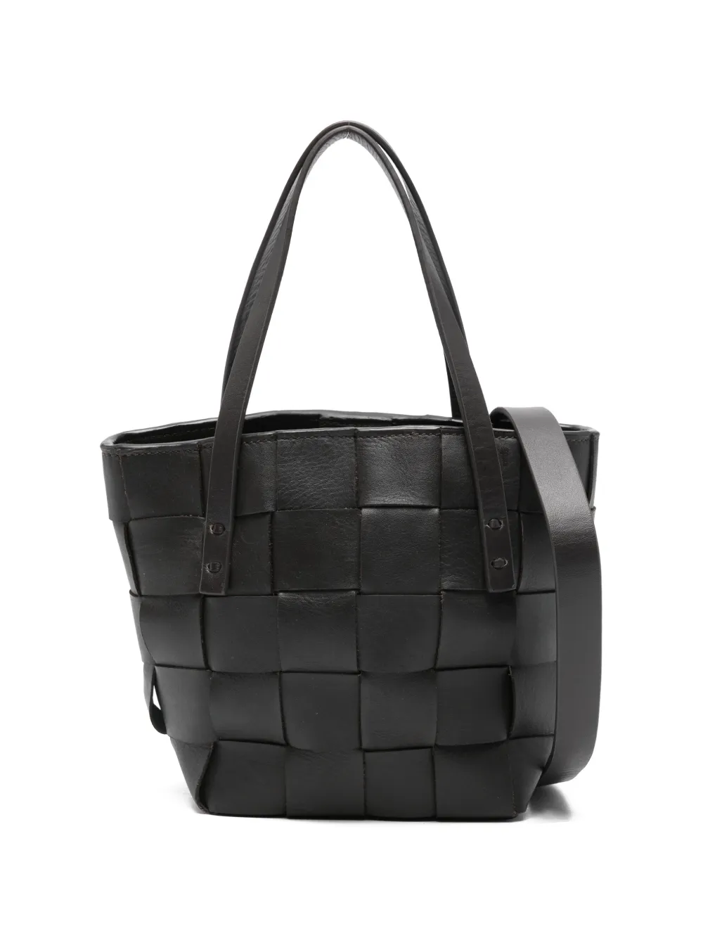 P.a.r.o.s.h Leather Tote Bag In Black