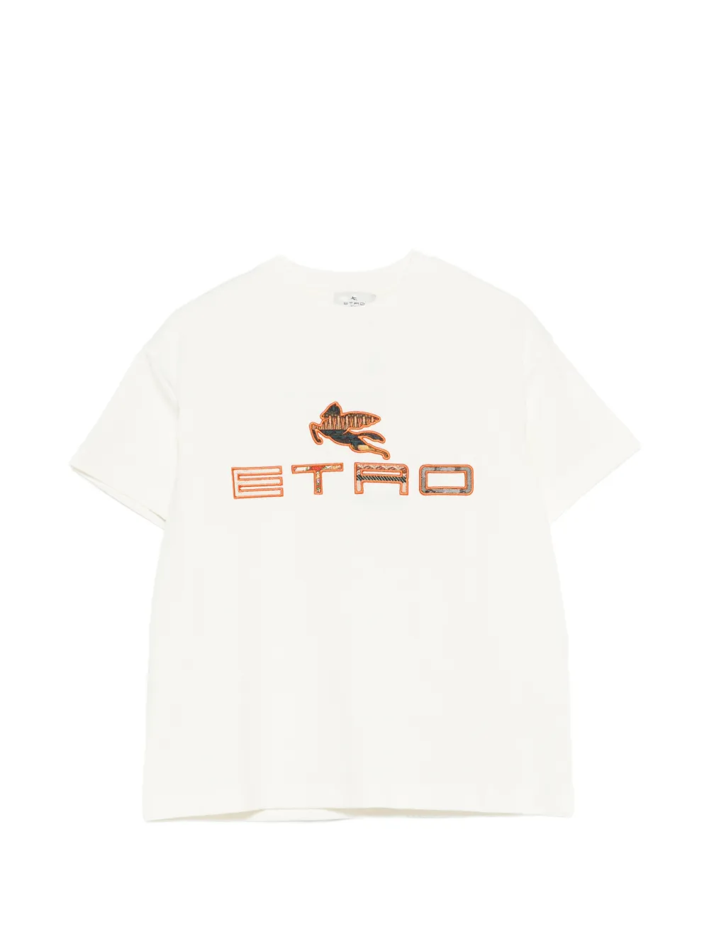 ETRO KIDS embroidered logo T-shirt - Bianco
