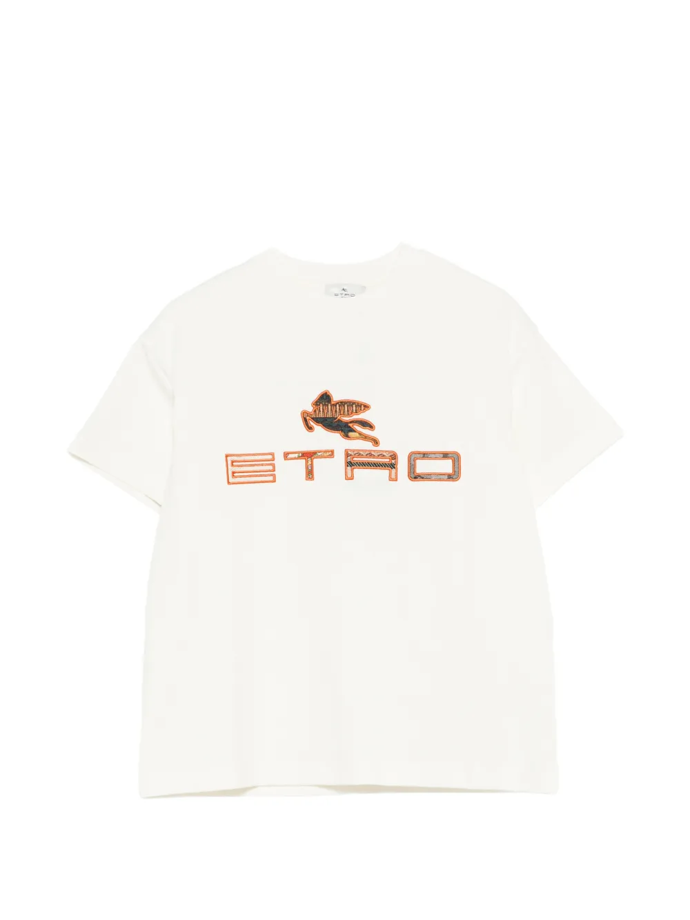 ETRO KIDS embroidered logo T-shirt - Bianco