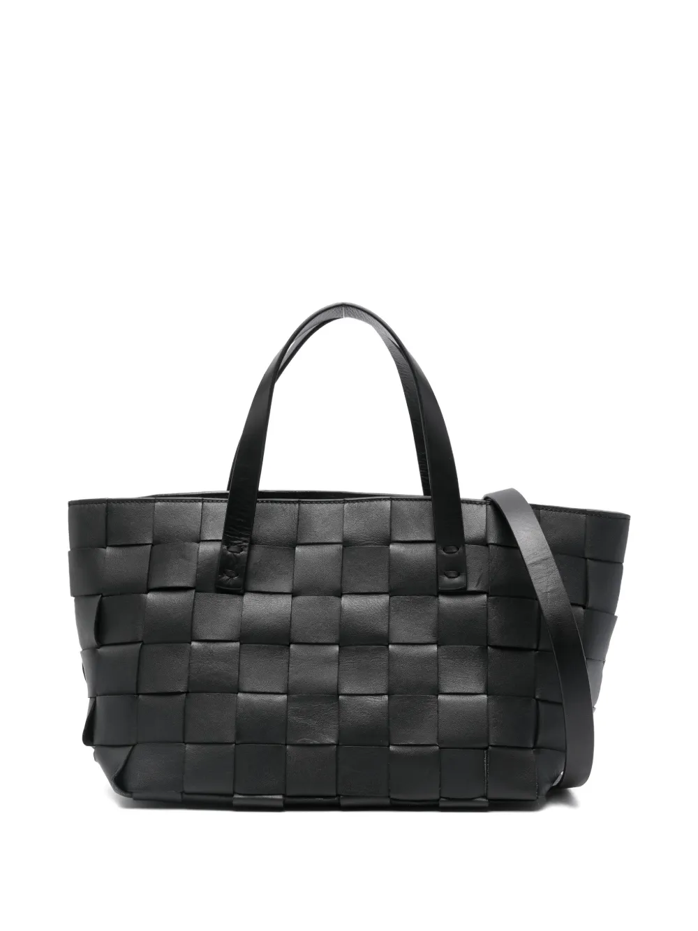 P.a.r.o.s.h Leather Tote Bag In Black