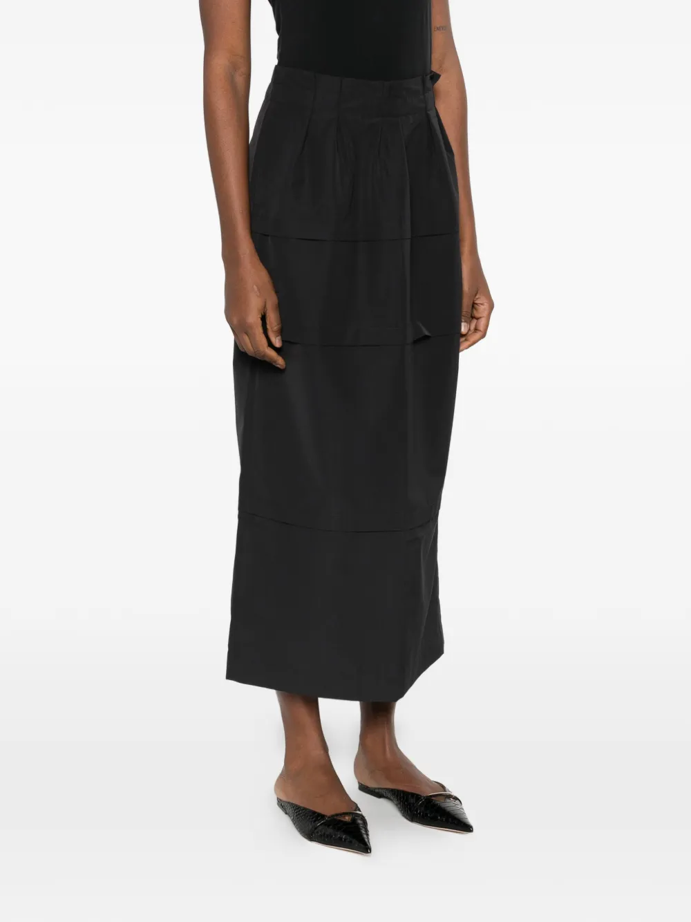 Tiered Midi Skirt