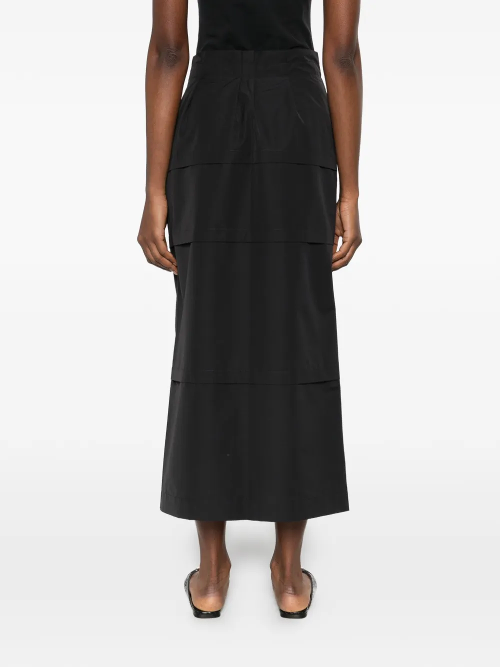 Tiered Midi Skirt