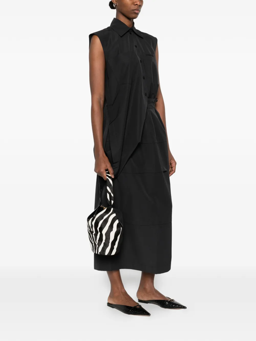 Tiered Midi Skirt