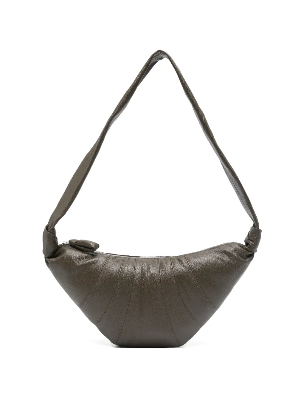 LEMAIRE medium Croissant knot-detail shoulder bag - Verde