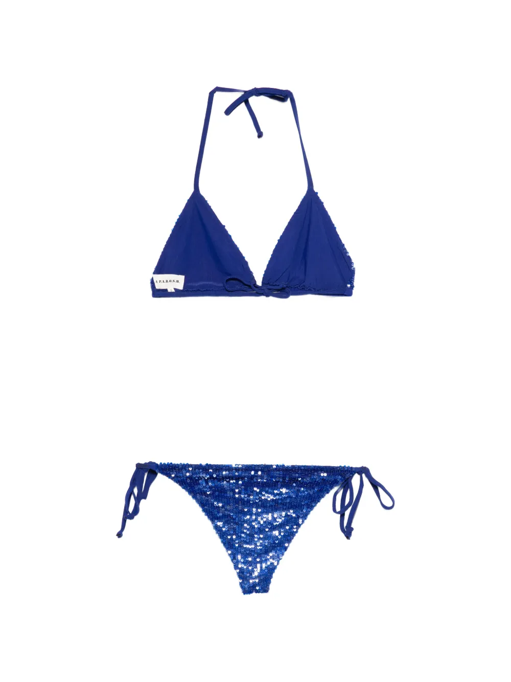  P.a.r.o.s.h. Sequin-embellishment Bikini Set (set Of Two) - Blue 