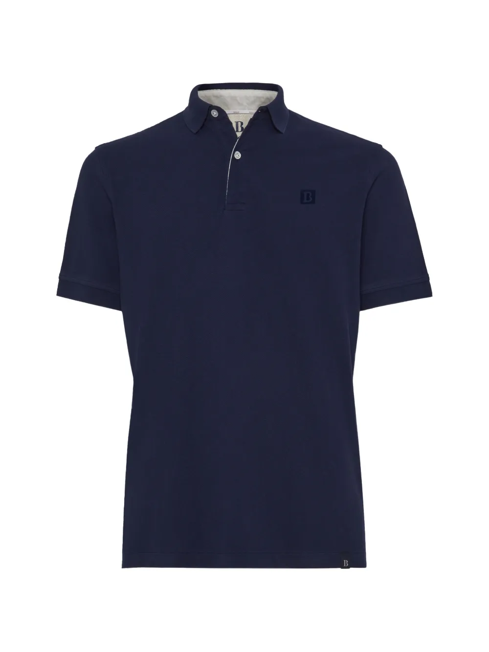 Boggi Milano Polo piqué con bottoni - Blu