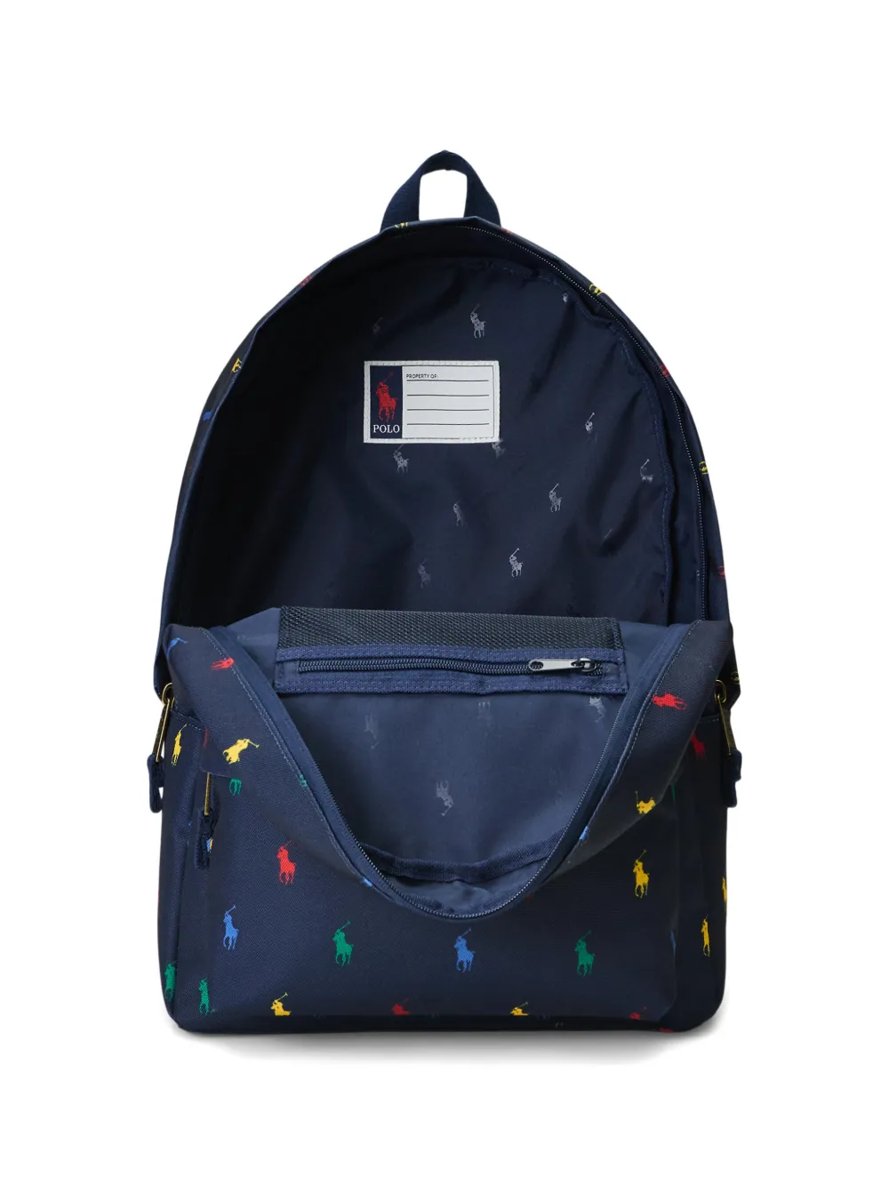 POLO RALPH LAUREN KIDS Rugzak met logo en rits Blauw