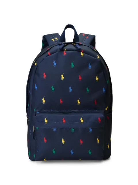 POLO RALPH LAUREN KIDS logo zip backpack