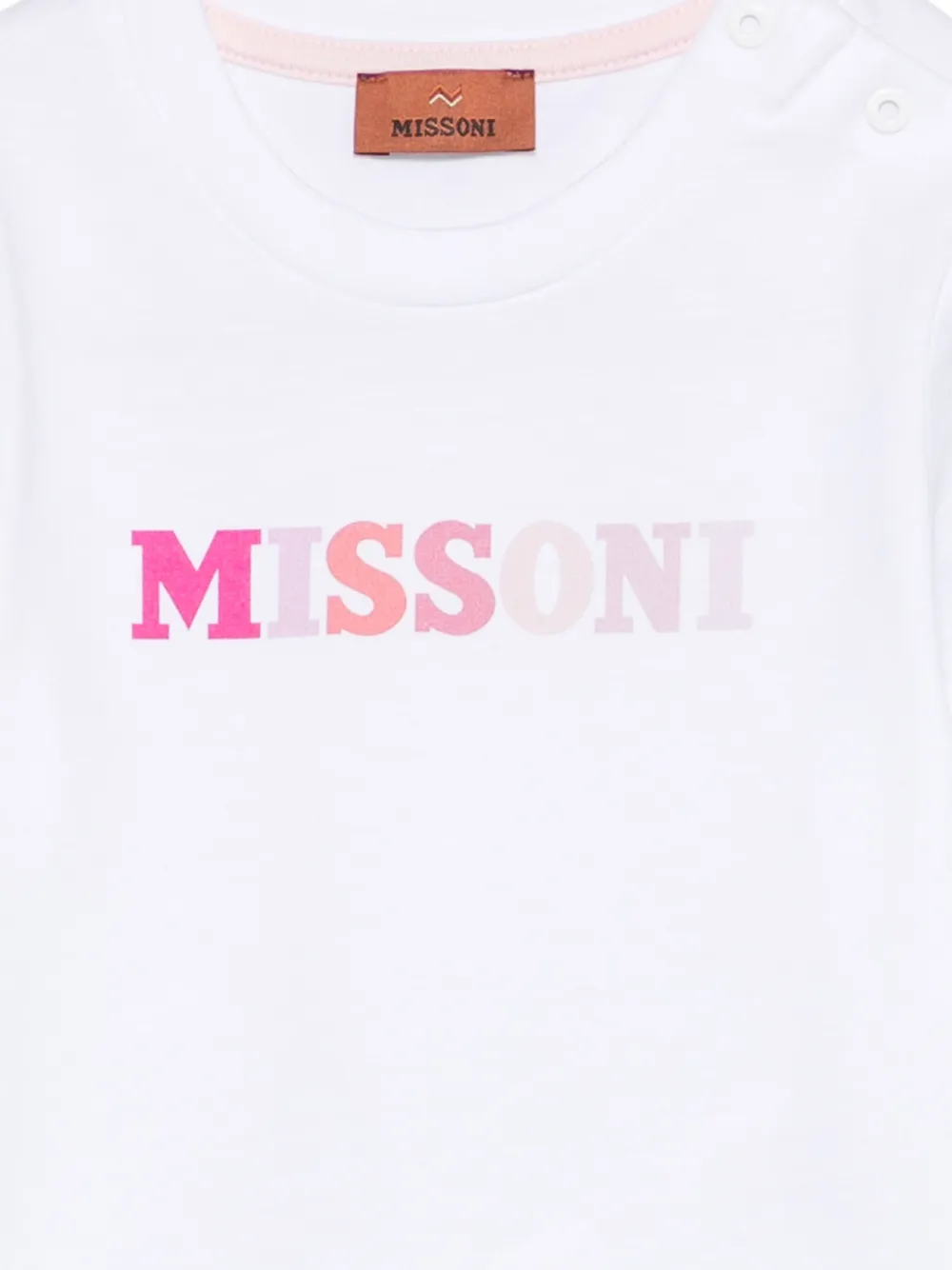  Missoni Kids Logo T-shirt - White 