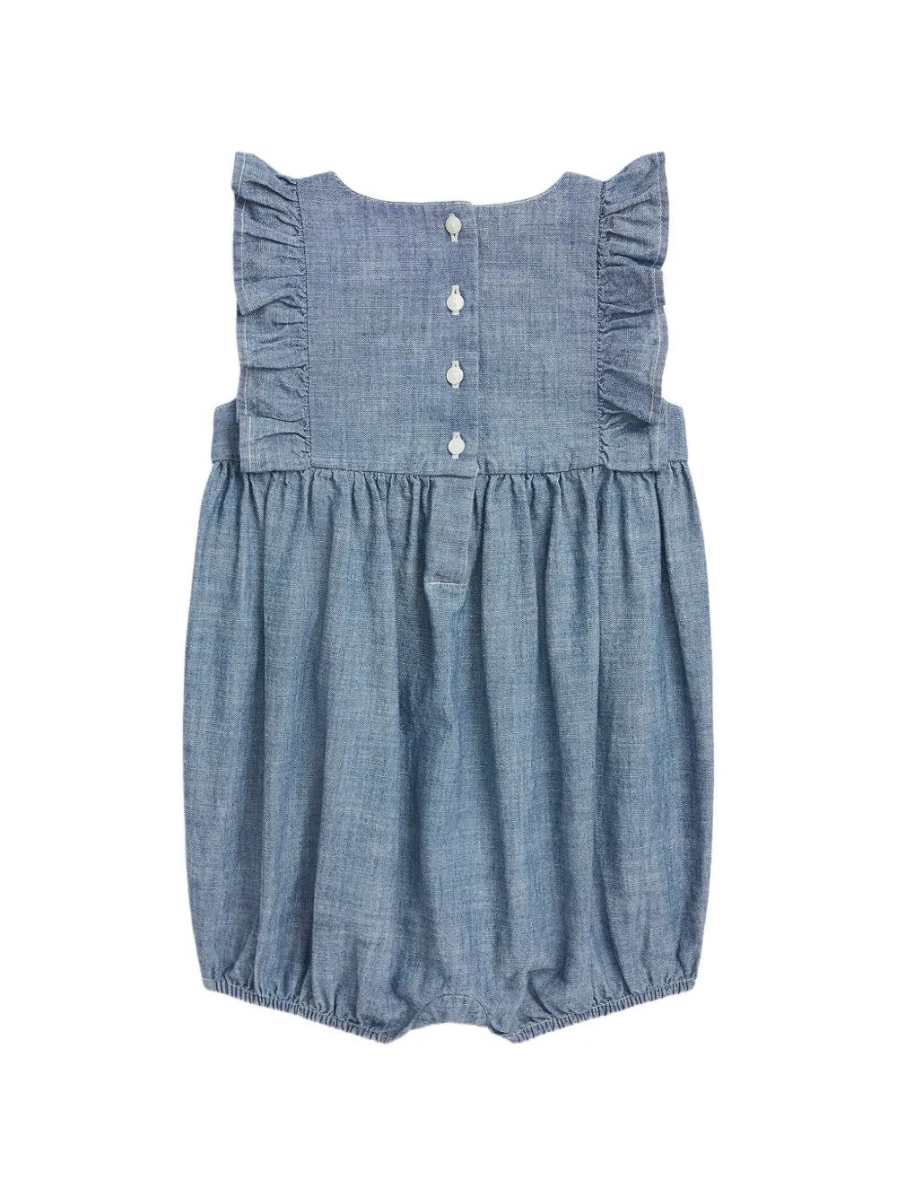  Polo Ralph Lauren Kids Ruffled Embroidered Shorties - Blue 